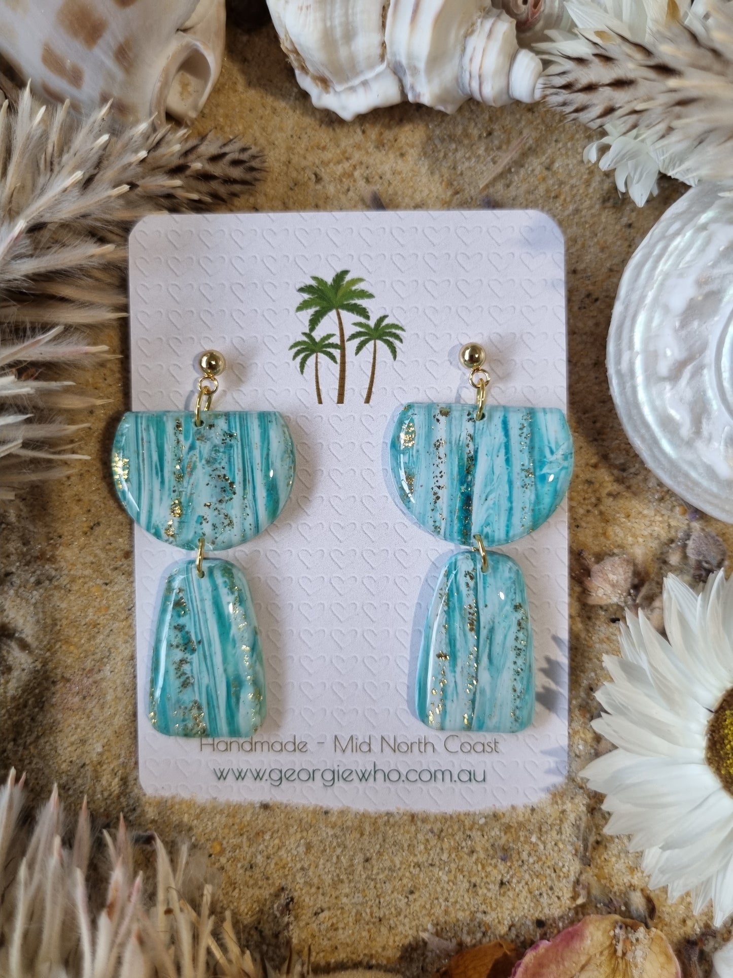 Sunlight - Polymer Clay Handmade Earrings