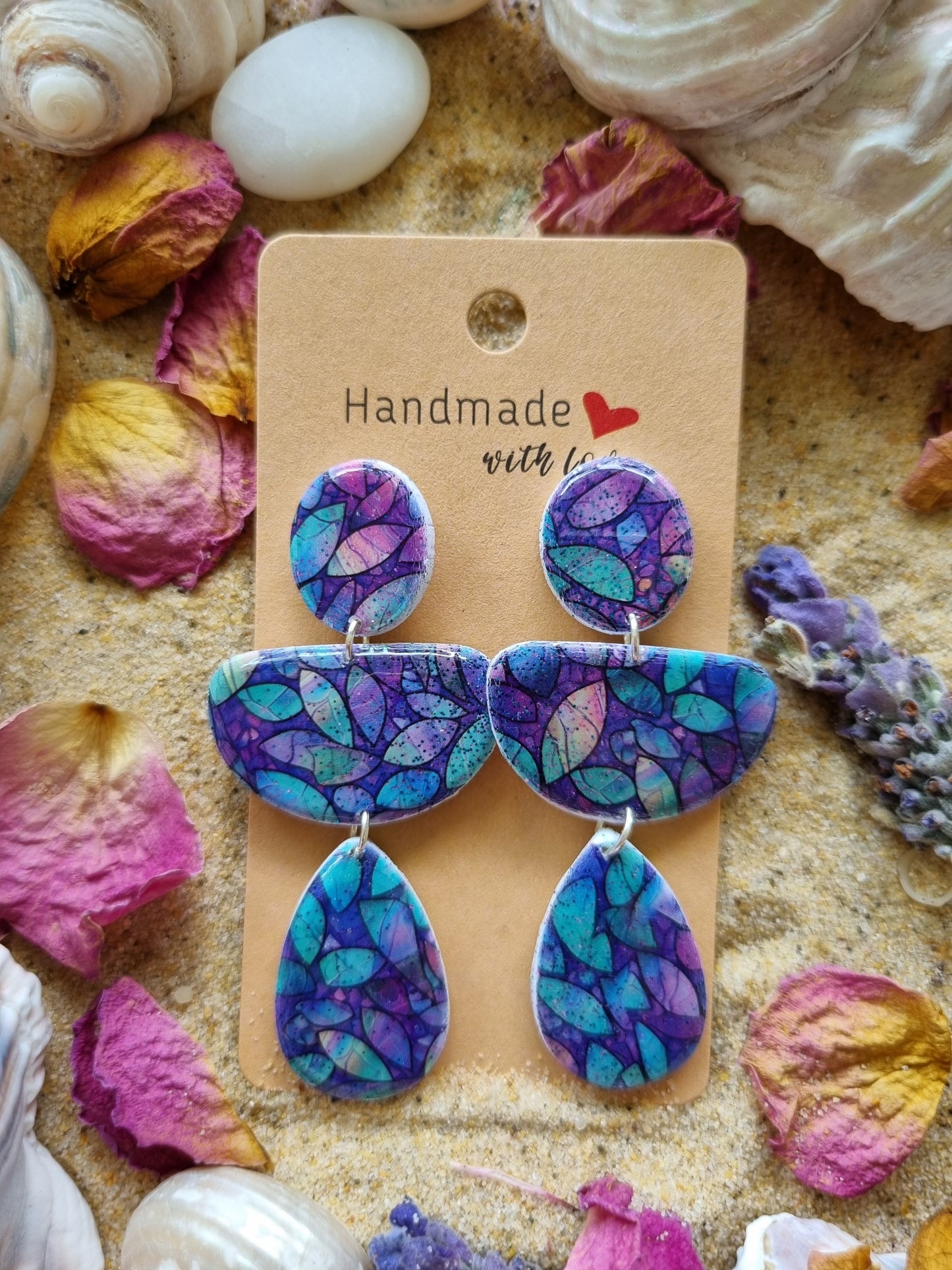 Deep Sea - Polymer Clay Earrings