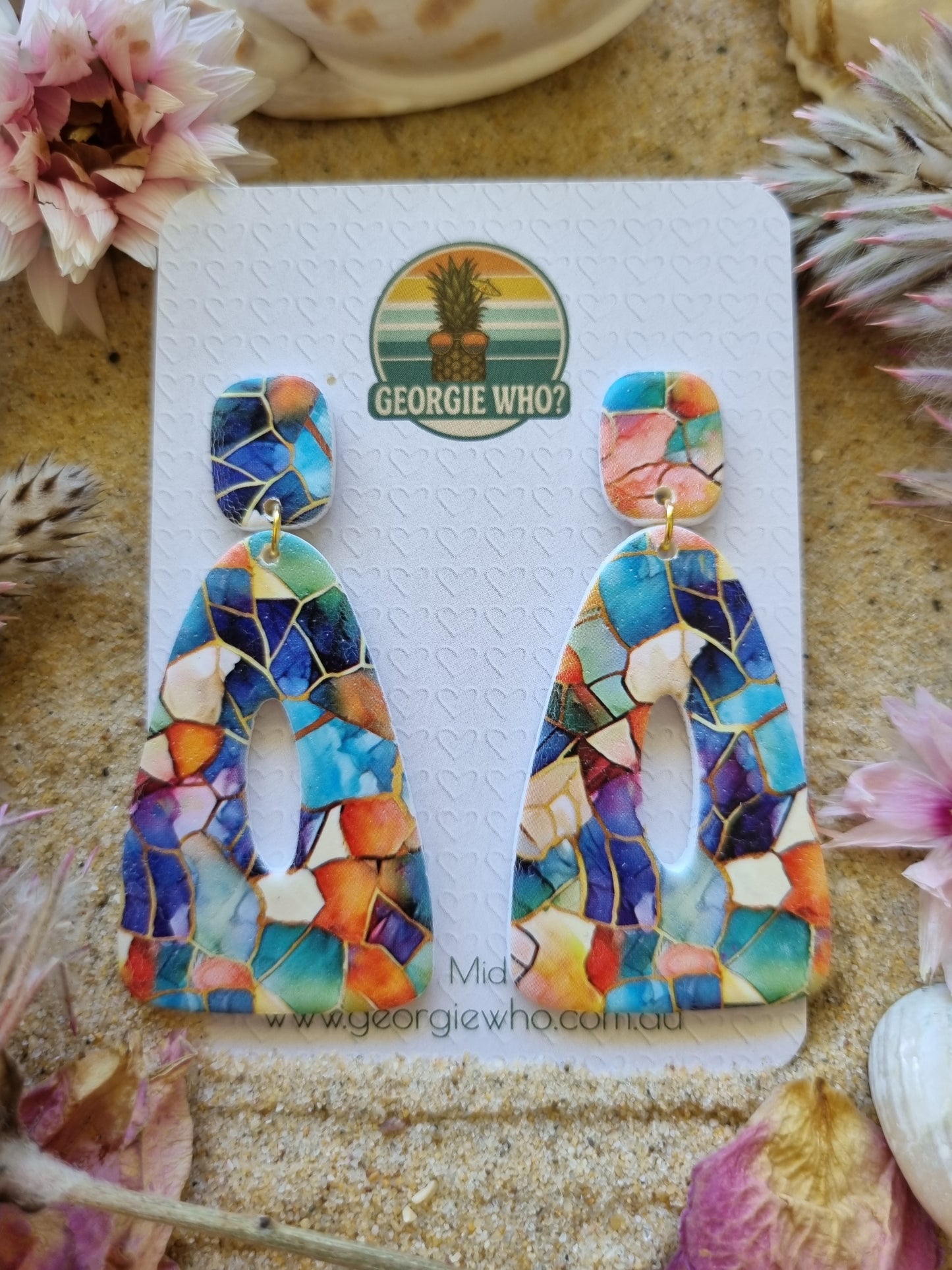 Prism - Polymer Clay Handmade Earrings