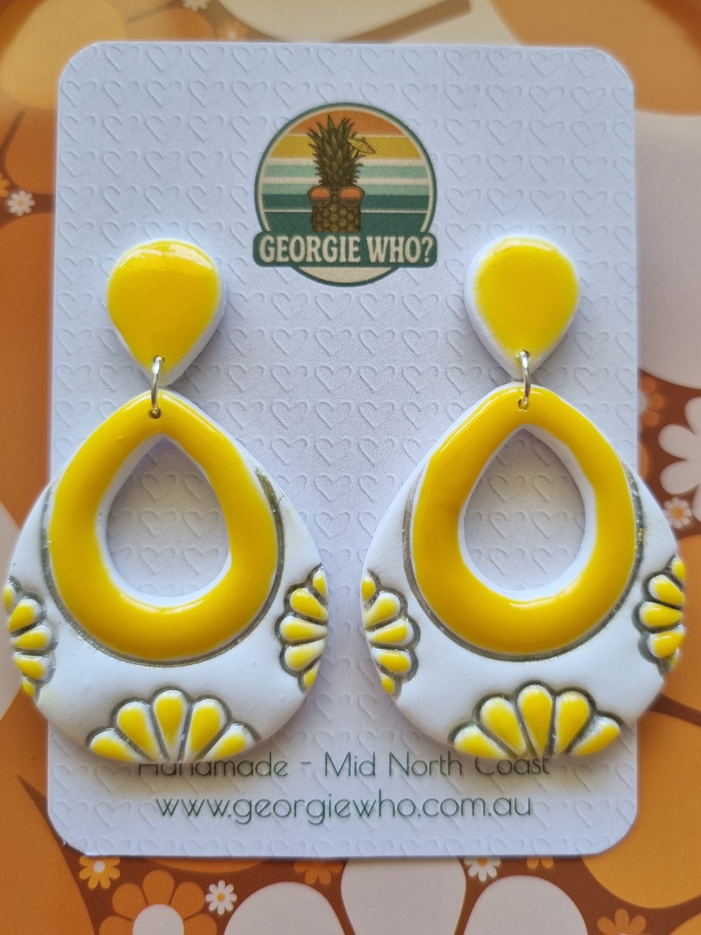 Endless Summer - Lemon - Polymer Clay Handmade Earrings