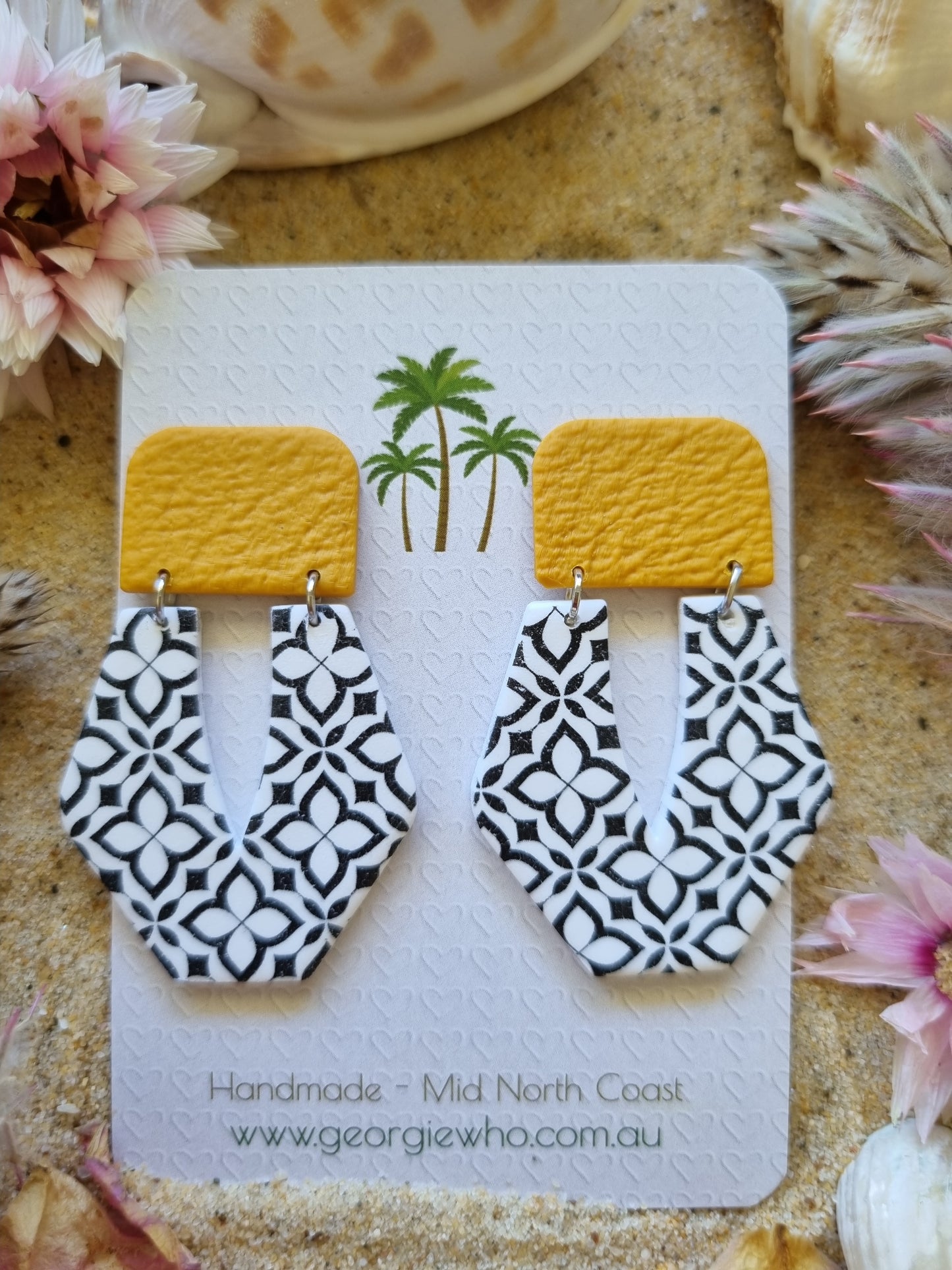Santorini - Polymer Clay Earrings