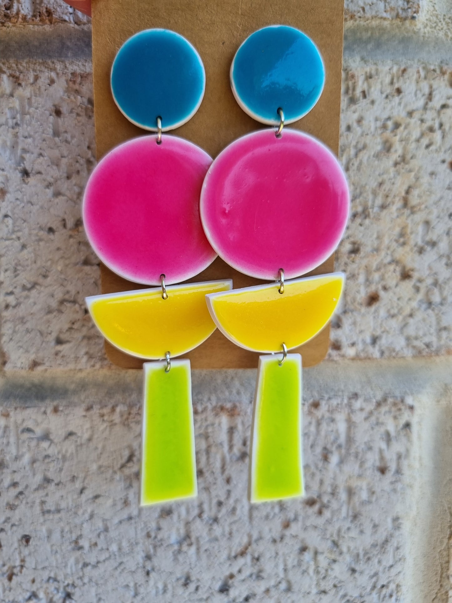 Carnival - Polymer Clay and Resin Earrings