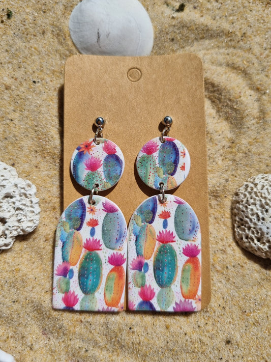 Desert Bloom - Polymer Clay Earrings