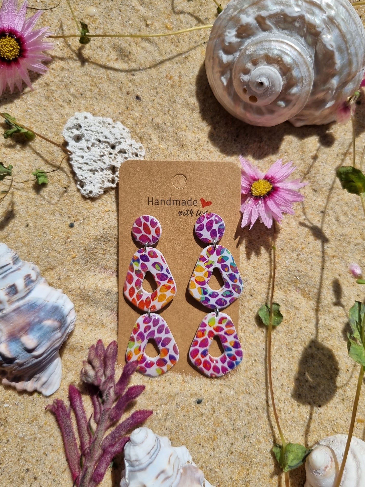 Autumn rain - Polymer Clay Earrings
