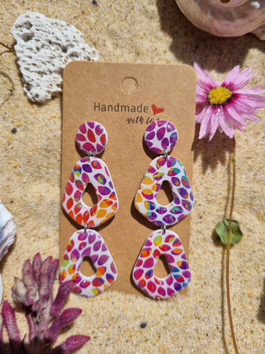 Autumn rain - Polymer Clay Earrings