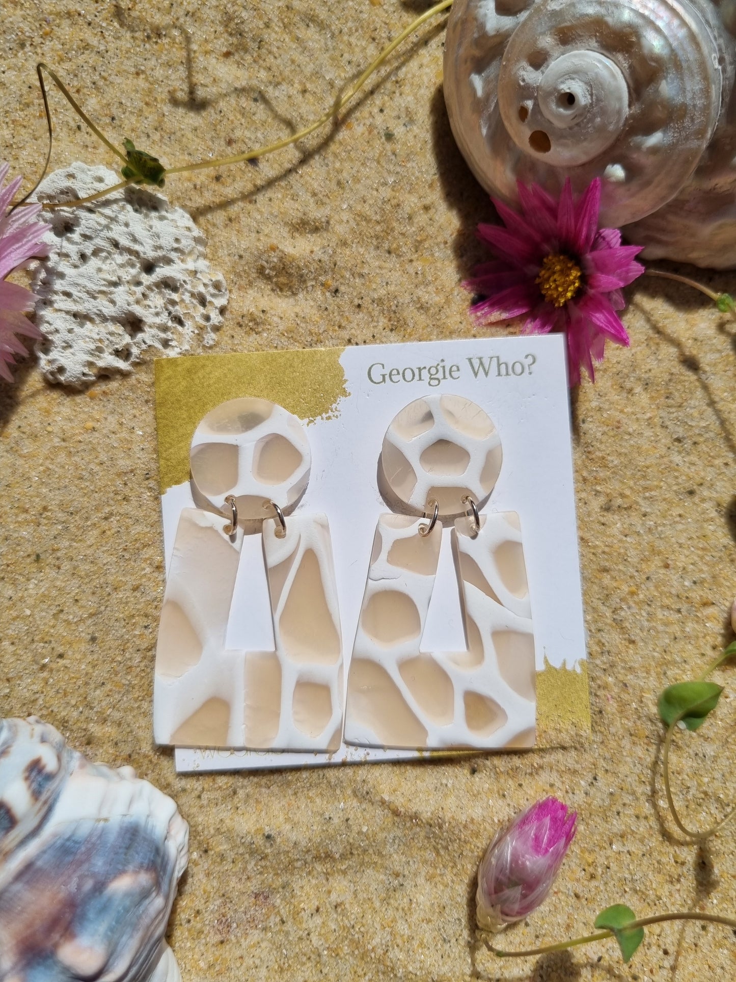Tidal - Translucent Polymer Clay Earrings
