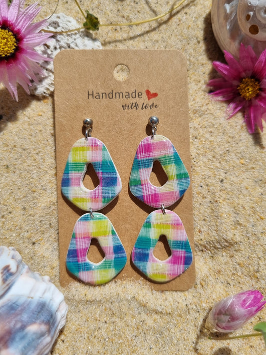 Highland - Polymer Clay and Resin Earrings.