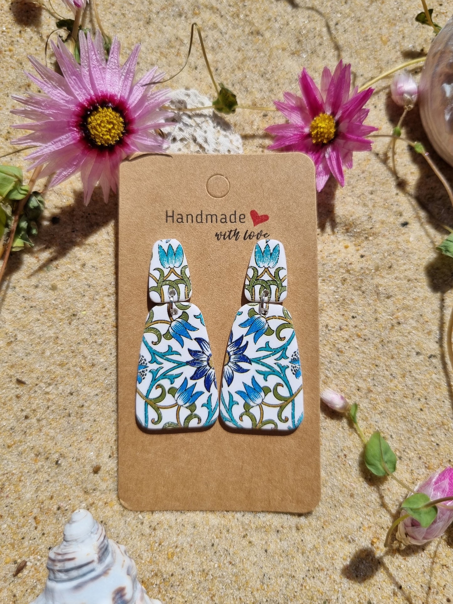 Willow and Vine - Polymer Clay Earrings.