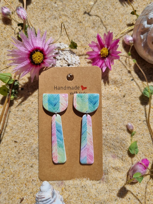 Haven - Polymer Clay and Resin Earrings.