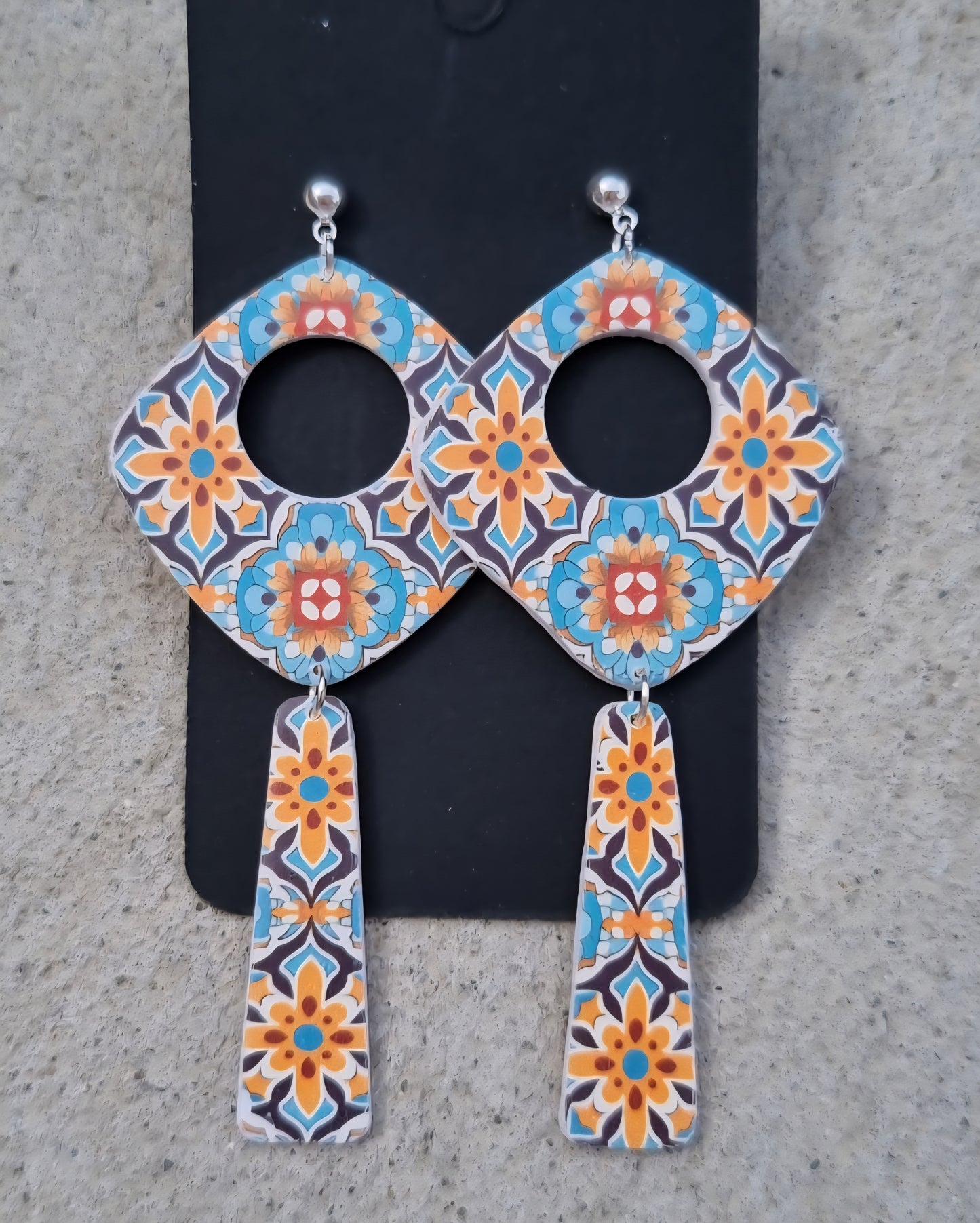 The Med 💙 Polymer Clay Handmade Earrings