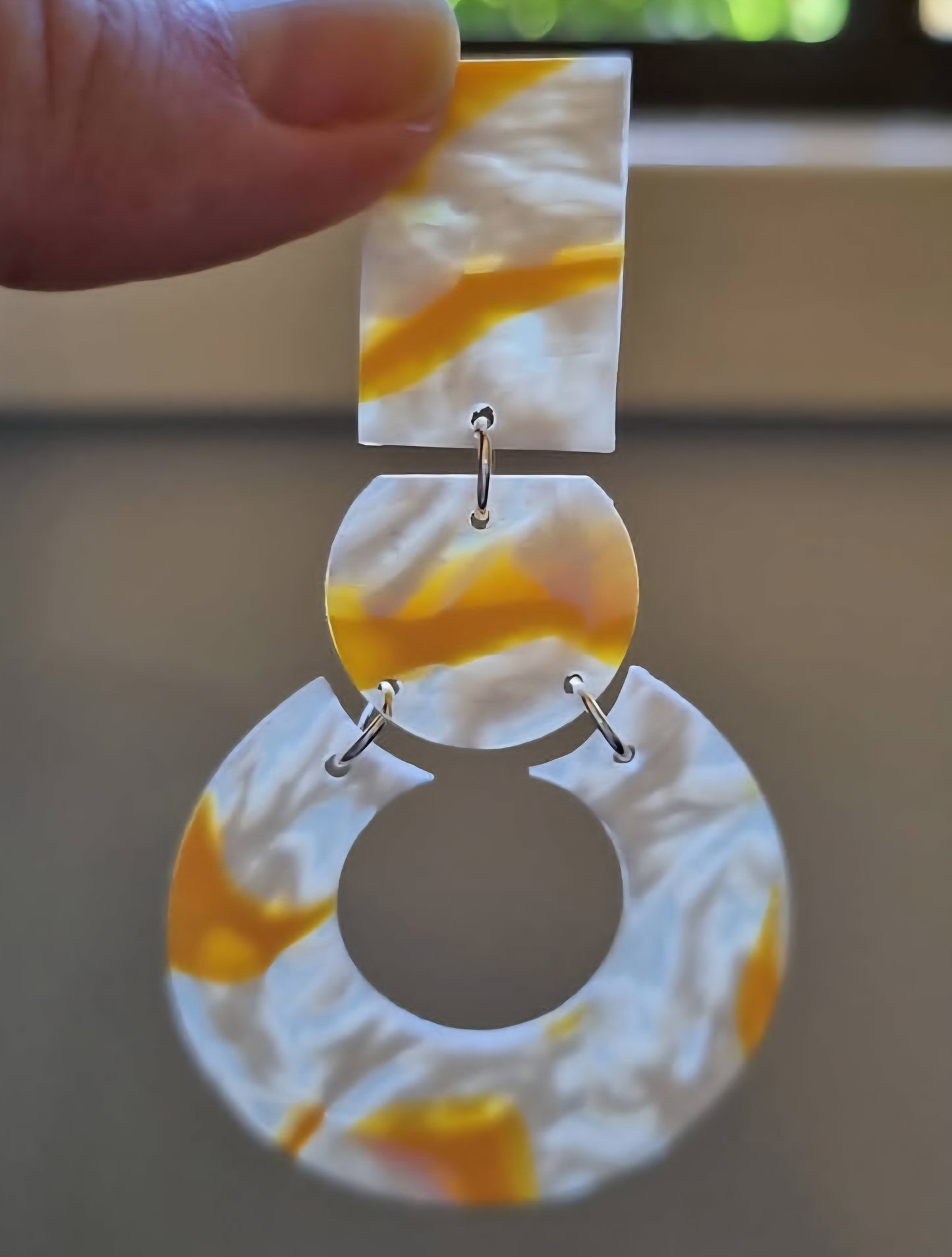 Sunny Girl - Translucent Polymer Clay Earrings
