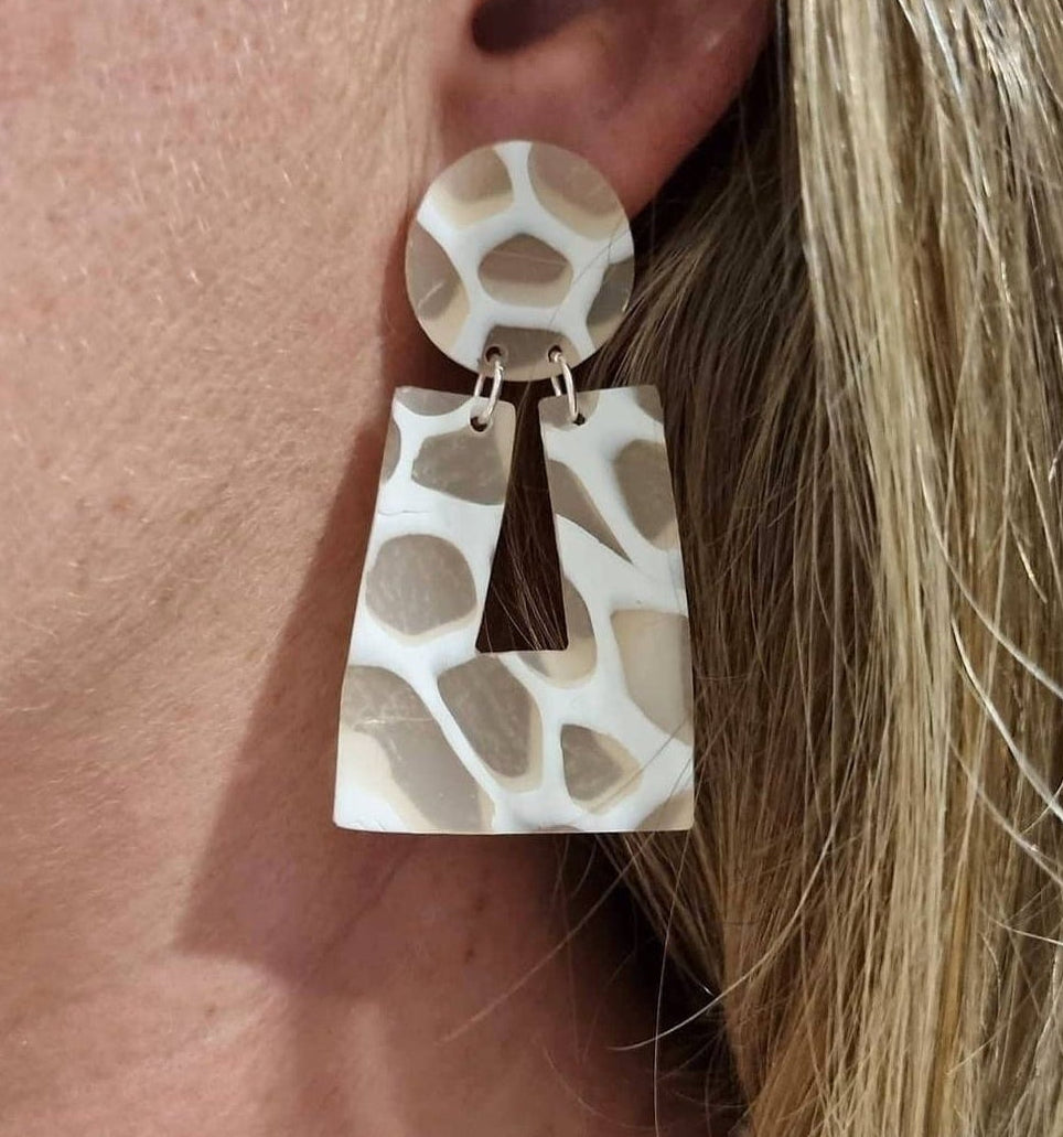 Tidal - Translucent Polymer Clay Earrings