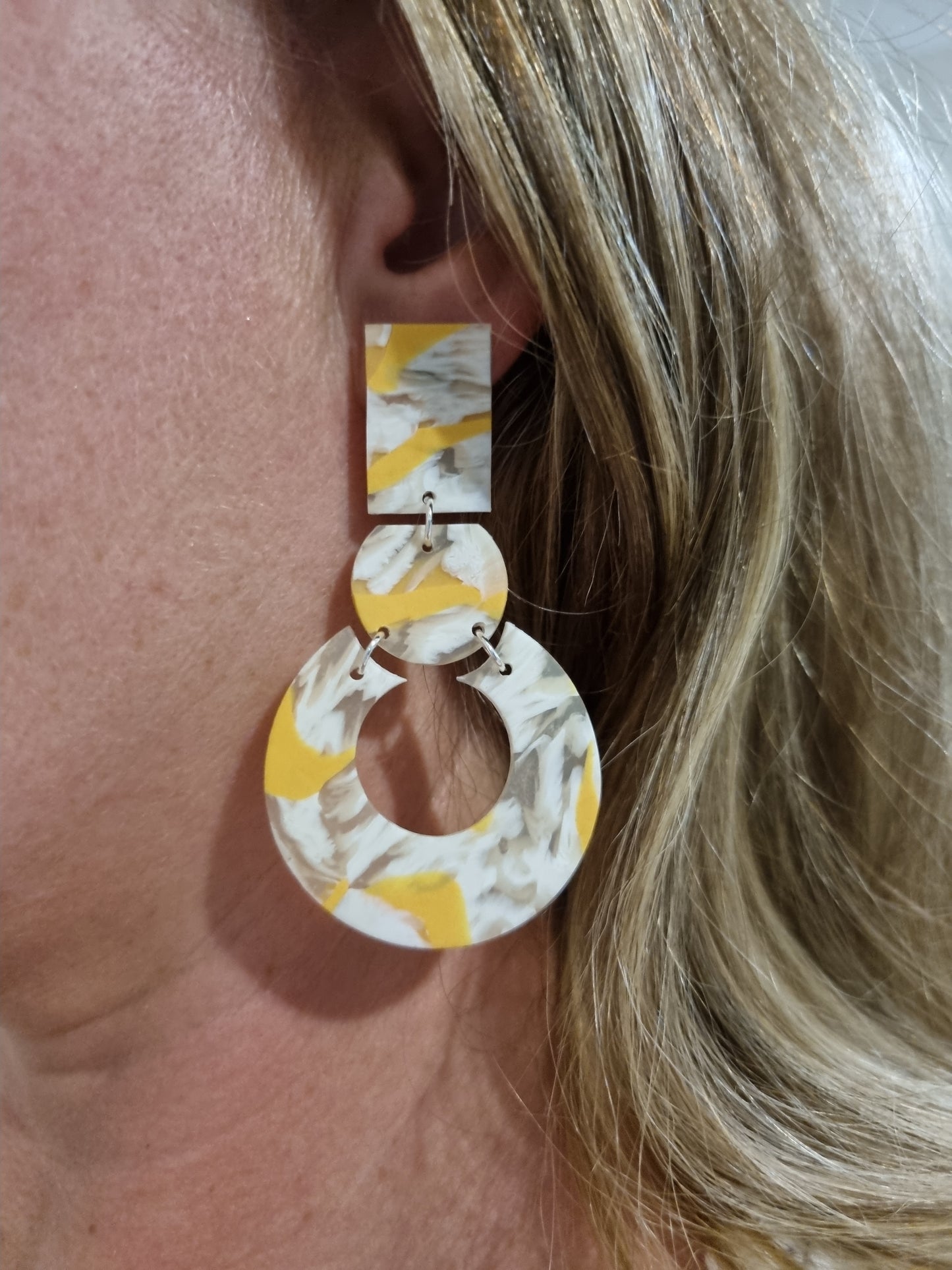 Sunny Girl - Translucent Polymer Clay Earrings
