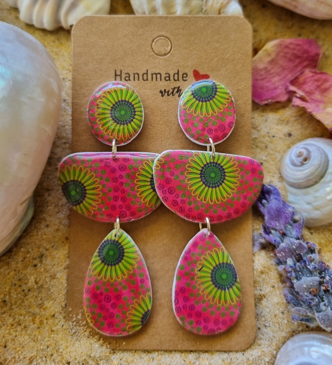 Berry Blossom - Polymer Clay earrings