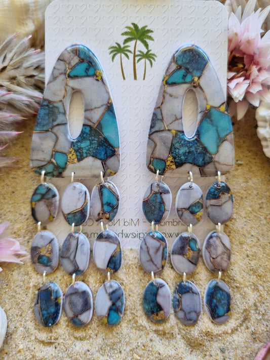 Verdi - Polymer Clay and Resin Earrings