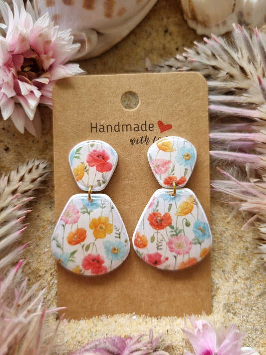 Secret Garden - Polymer Clay and Resin Earrings