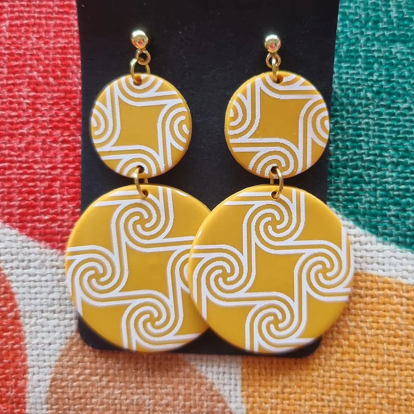 Keen as Mustard - Polymer Clay Handmade Earrings