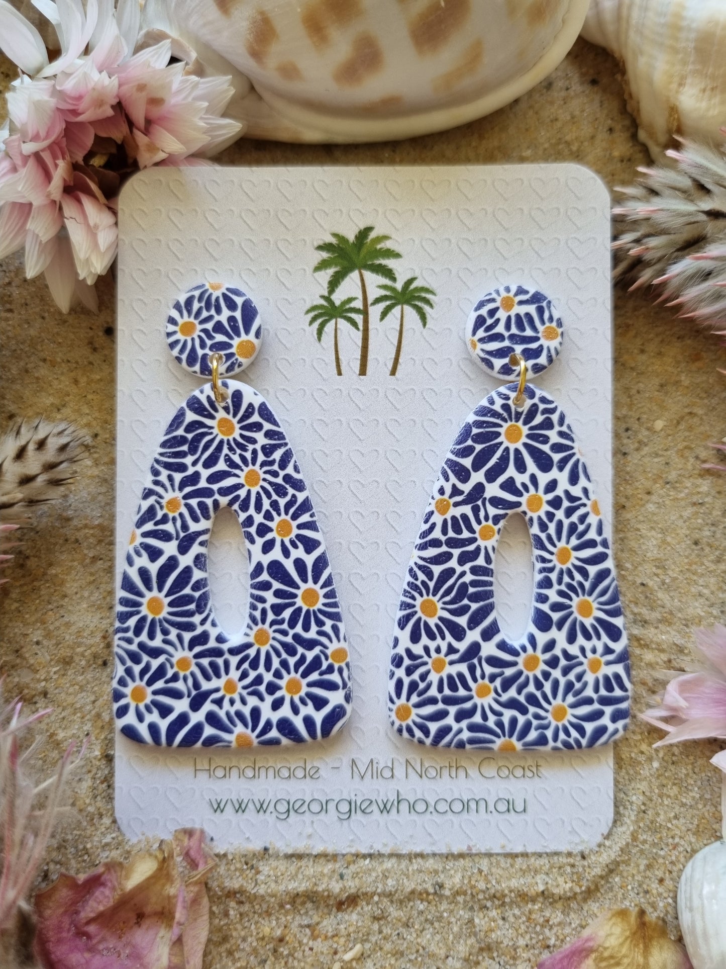 Daisy lane - Polymer Clay Handmade Earrings