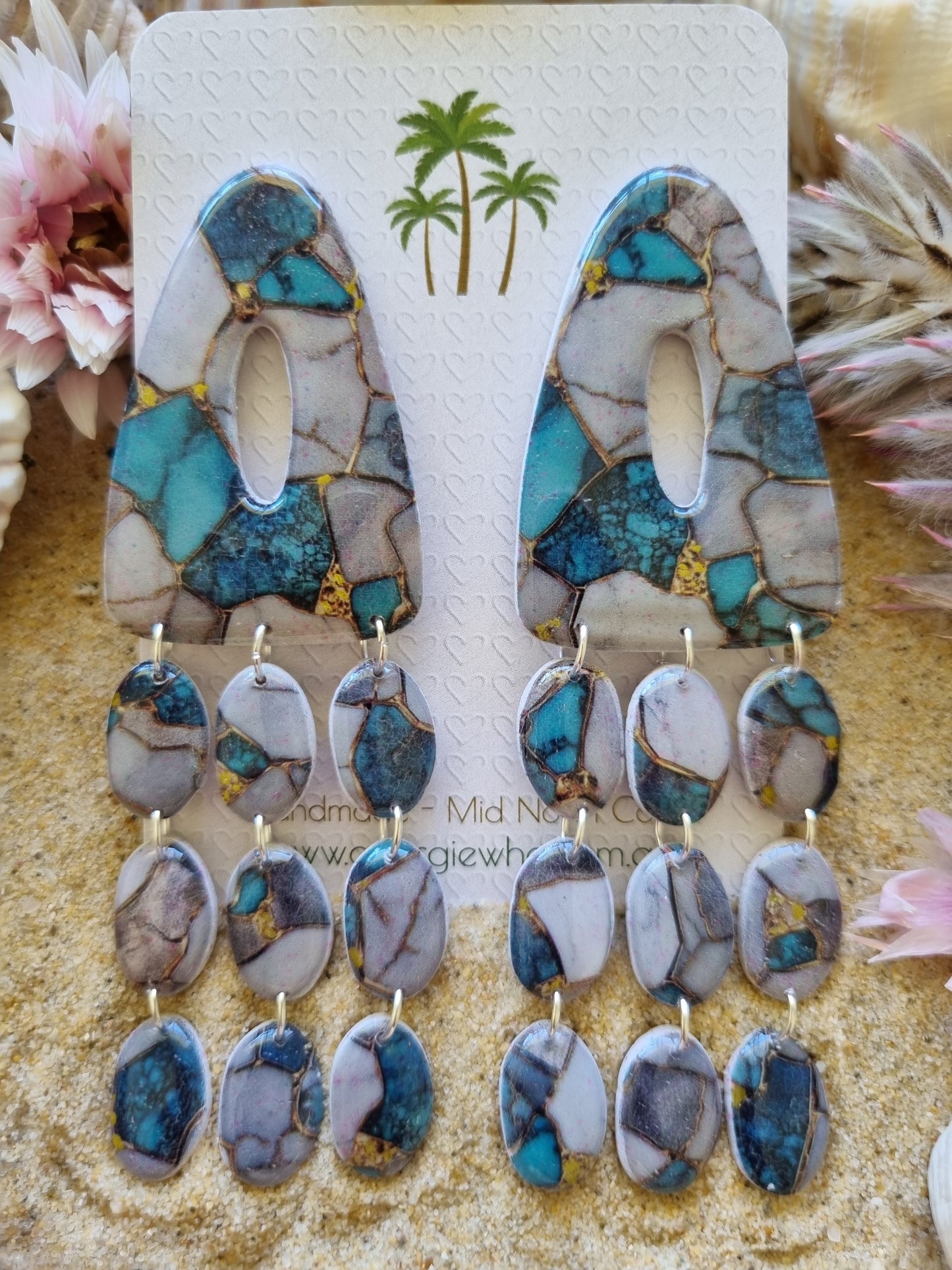 Verdi - Polymer Clay and Resin Earrings