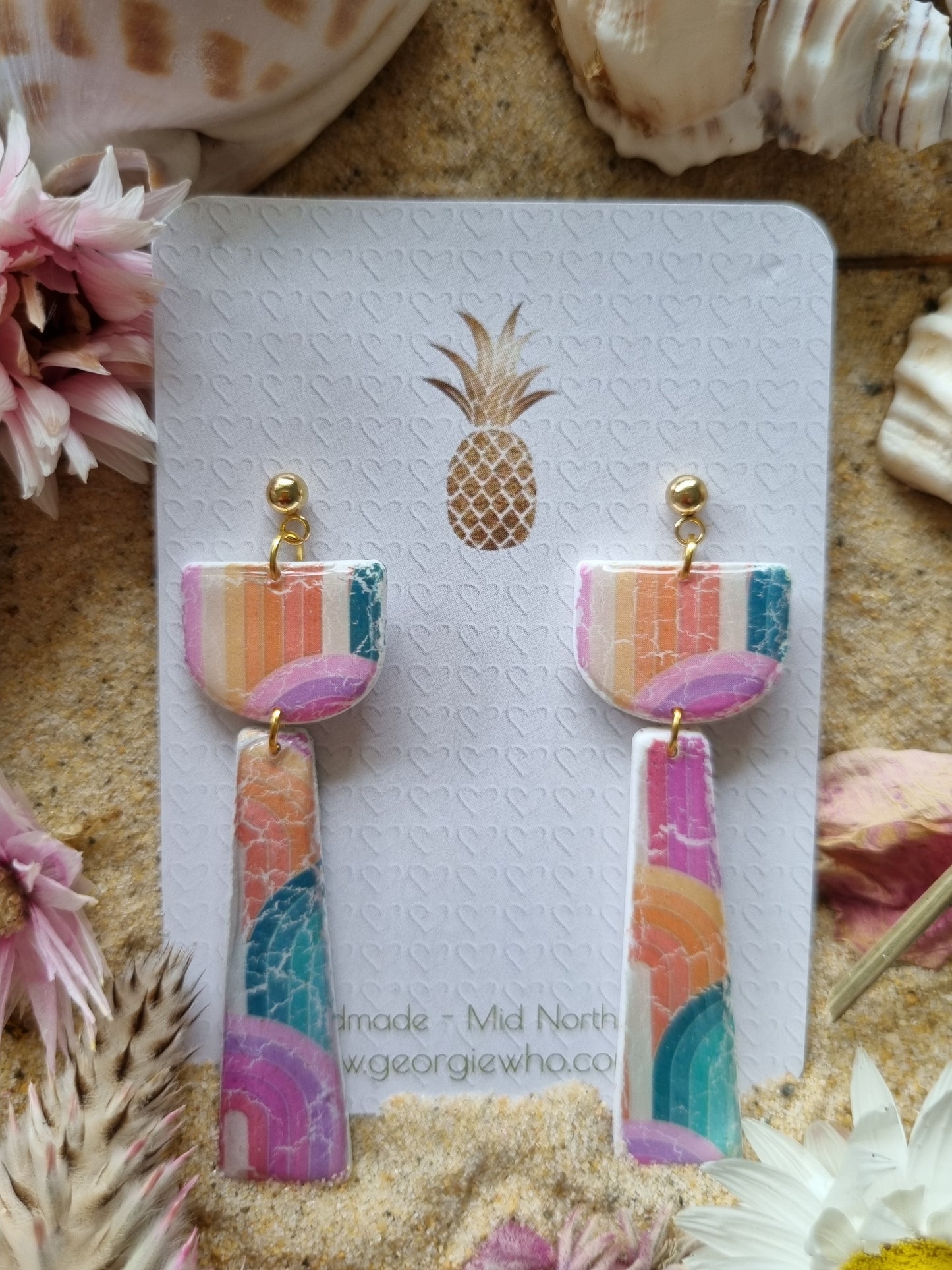 Sunday -Polymer Clay Earrings